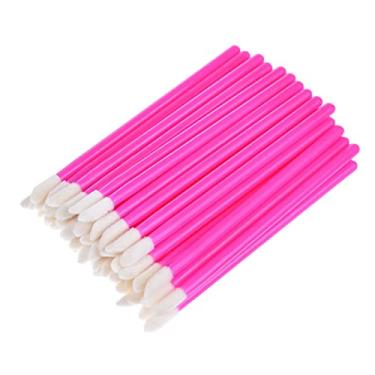 Imagem de 50 peças de Pincéis Descartáveis para Aplicador Lábios Kits Ferramentas Maquiagem e Beleza Aplicação Batom Brilho Labial Uso em Casa Salão com Suave