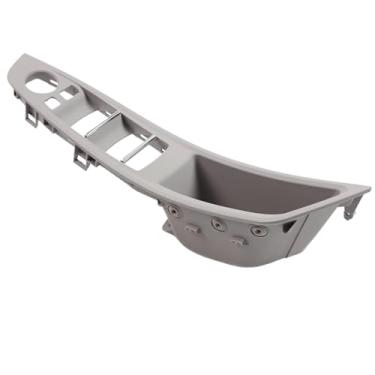 Imagem de Lhd rhd substituição interior maçaneta da porta interna unidade principal puxar guarnição capa Compatível com bmw série 5 (f10/f11) 520i, 523i, 525i(RHD Grey)