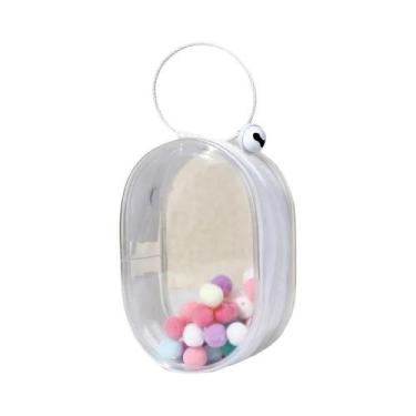 Imagem de Bolsa De Armazenamento Mini Plush Transparente Para Brinquedos Labubu,