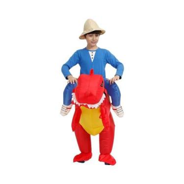 Imagem de Fantasia Inflável De Dinossauro Para Adultos E Crianças, Traje De Tyra