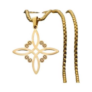 Imagem de Colar Nó Da Bruxaria Celta Irlandês: Pingente De Proteção Para Homens 