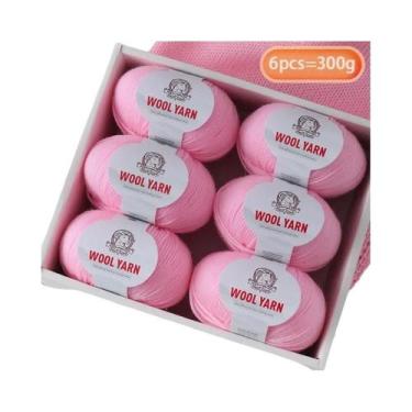 Imagem de Fio De Lã De Alpaca Médio-Fino 300g 90% Lã 10% Poliéster Para Tricô De