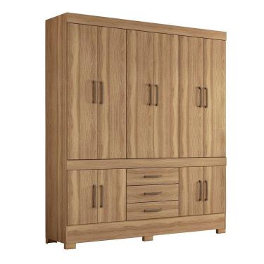 Imagem de Guarda Roupa Casal 10 Portas Com Pés Amêndola Touch