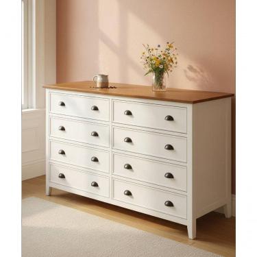 Imagem de Cômoda Gramado 1,00 X 50 X 2,00 - Madeira Maciça - Móveis De Gramado - Castanho/branco