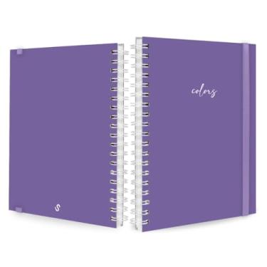 Imagem de Caderno Capa Dura Colegial 96 Folhas Espiral para Anotações Tipo Caderneta Caderno A5 Estilo Caderno de Anotações Alternativa ao Caderno 96 Folhas Capa Dura Não Acompanha Caneta (Lilás,01 Matéria (100 folhas))