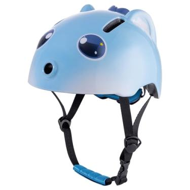 Imagem de Mingzhe CAPACETE DE BICICLETA PARA CRIANÇAS LEVE PC EPS PROTEÇÃO DE IMPACTO PROJETO DESENHO ANIMADO AJUSTÁVEL RESPIRÁVEL CAPACETE SCOOTER CICLISMO 1-6 ANOS IDADE (Branco)