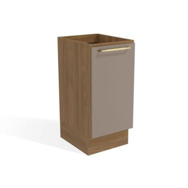 Imagem de Balcão De Cozinha Modulado Botanic M621 C/ 1 Porta Nogueira/fendi - Kappesberg