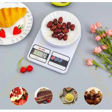 Imagem de Balança Cozinha Digital Alta Precisão Receitas Nutrição 10kg - Eletron