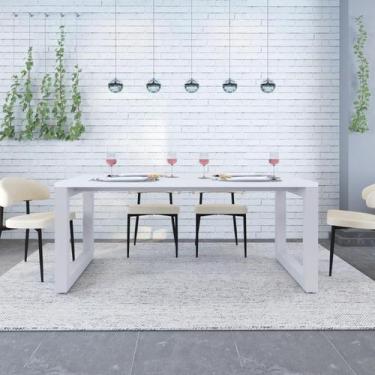 Imagem de Mesa de Jantar Bronx 180cm Est.Branca - Metalig