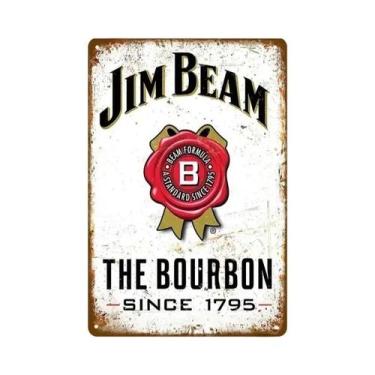 Imagem de Placa De Metal Vintage Retro Malibu Para Cerveja, Uísque E Vinho, Deco