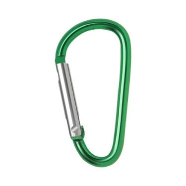 Imagem de Mosquetão De Alumínio Com Argola Em D E Gancho De Engate Rápido, 50/10