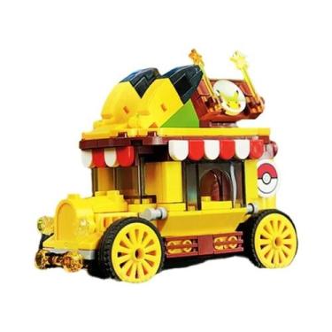 Imagem de Blocos De Montar Mini Modelo Pikachu Pokémon, Decoração De Mesa, Brinq