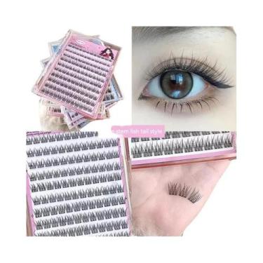 Imagem de Cílios Postiços Com Design De Girassol Natural, 90-120 Cachos, Aplicaç