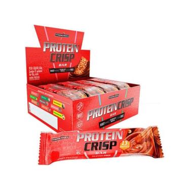 Imagem de Barra de Proteína Integralmedica Protein Crisp 540g 12 unidades, Churr