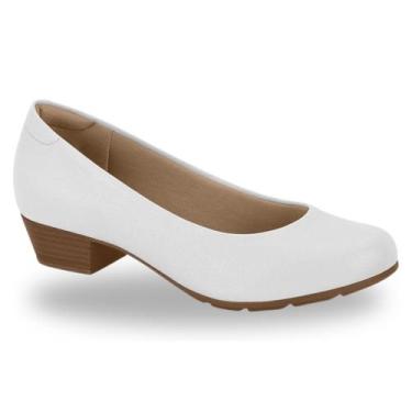 Imagem de Sapato Feminino Modare Conforto Salto Baixo 7032.500 - Branco, 37