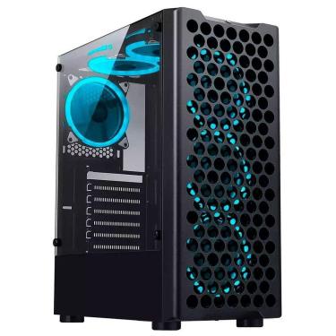 Imagem de Gabinete Gamer Rise Mode X5 Glass, RGB, Fumê, Sem FANs, Preto - RM-X5-05-FB-Unissex