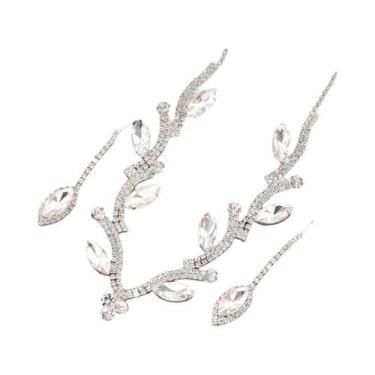 Imagem de Conjunto De Joias Femininas Elegantes Com Zircônia E Strass Em Formato