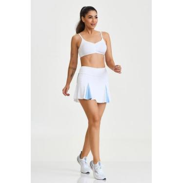 Imagem de Top Fitness Drapeado UV 50  3611 - Yoga, MEDIO, Branco