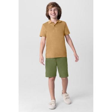 Imagem de Camisa polo infantil menino em meia malha Brandili
