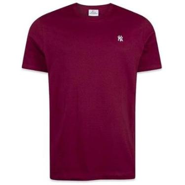 Imagem de Camiseta New Era New York Yankees Mini Logo Bordado Marrom-Masculino