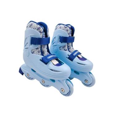 Imagem de Patins Inline Candy Azul Tamanho 32-33 (P)