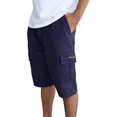 Imagem de Bermuda Cargo Masculina 6 Bolsos Lateral Skate Militar Via lance, P, A