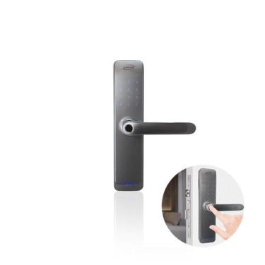 Imagem de Fechadura Porta Abrir Digital Geko D200 Imab Bluetooth, Cromado, 12 me
