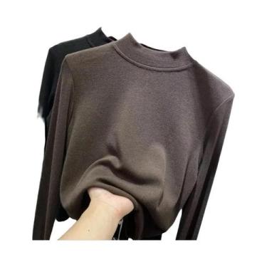 Imagem de Camiseta Térmica Feminina De Manga Longa Slim Fit, Camada Base Quente 