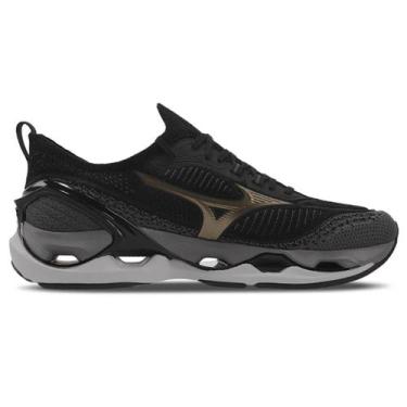 Imagem de Tênis Mizuno Wave Endeavor 3 - Masculino - Preto-Dourado, 39