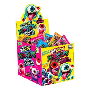 Imagem de Bala de Gelatina Diploko Olhos Famintos 24x12g
