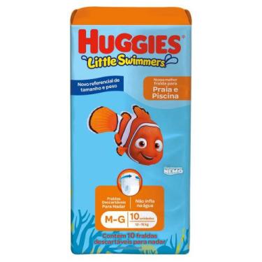Imagem de Fralda piscina huggies m/g 12 à 15 kg com 10 unidades