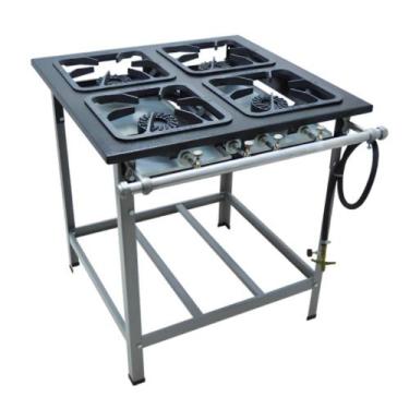 Imagem de Fogao 4B M-14 S2000 Alta Pressao Gas Glp 30X30 Perfil 6,5Cm Por Panela