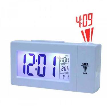 Imagem de Relógio De Mesa Digital Lcd Projetar Termômetro Alarme Iluminação Notu