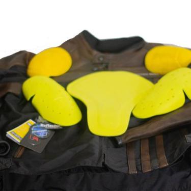 Imagem de Jaqueta Moto CE Couro Bovino com Forro Impermeável Removível - KUSTOM 