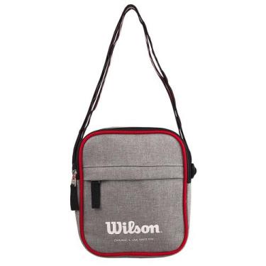 Imagem de Bolsa Transversal Shoulder Bag Wilson Grande Sporting Goods, Cinza