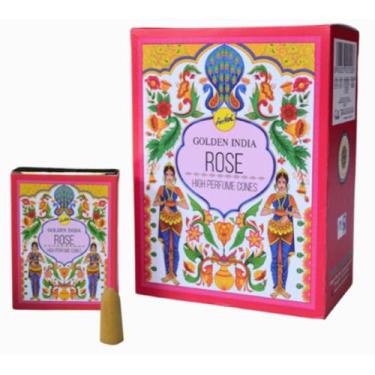 Imagem de Incenso Cascata Golden India  Rose