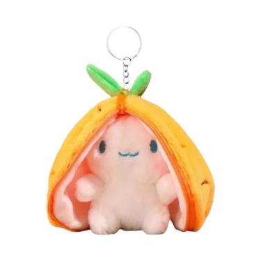 Imagem de Chaveiro De Pelúcia Fofo De Morango Coelho Fruta Animal, Pingente De B
