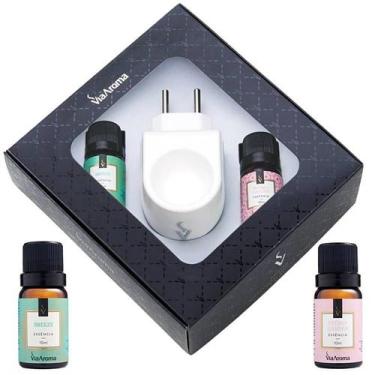 Imagem de Kit Presente Aromatizador Standard Via Aroma - Breeze e Peônia Garden 