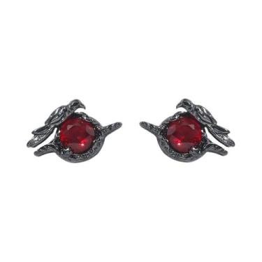 Imagem de Broche Black Crow Love Deepspace Sylus, Pingente De Colar De Rubi Para