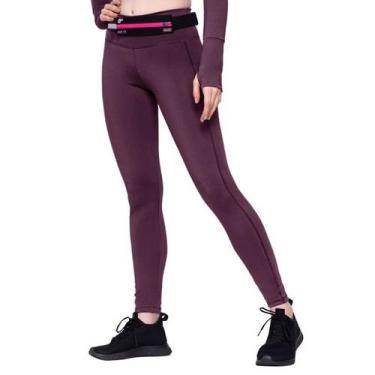 Imagem de Calça Legging Speedo Harmony Plus, Vinho, Grande