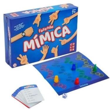 Imagem de " Jogo de Tabuleiro Fazendo Mimica Coluna Multicor"