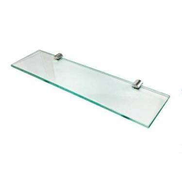 Imagem de Suporte Porta Shampoo De Vidro Incolor Banheiro Luxo 50cmx10cmx6mm - O