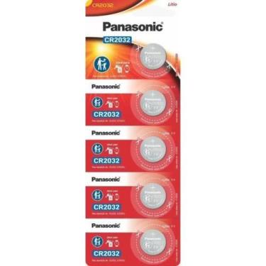 Imagem de Pilha Moeda Lithium 3V CR2032 (C/5 Pilhas) Panasonic - CAR / 5
