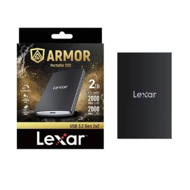 Imagem de Ssd Externo Portátil Lexar Armor De 2 Tb - Preto- 2000 Mb/s