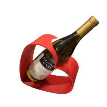 Imagem de Porta Vinho em Formato de Coração Suporte Elegante para Garrafa , Deco