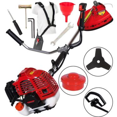 Imagem de Roçadeira Profissional Lateral Kawashima KW43L 42,7CC Com Carretel Nylon Ideal Para Trabalho Pesado