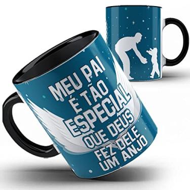 Imagem de 33 Caneca preta Papai Pai especial anjo