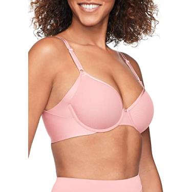Imagem de Warner's Sutiã feminino sem efeitos colaterais de malha leve com aro levemente forrado, Blush, 38D