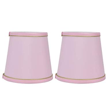 Imagem de OKJHFD 2 peças de abajur de PVC para abajur de mesa e luz de chão, abajur de lustre de estilo moderno. 4,5 x 6,0 x 5,5 pol.