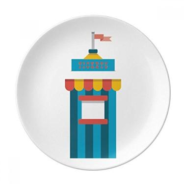 Imagem de Amazing Funny Park Ticketing Ilustration Plate Decorative Porcelain Salver Tableware Dinner Dish